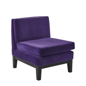 Olympic Chair in Purple Velvet