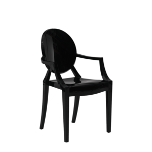 Louis Ghost Armchair in Black