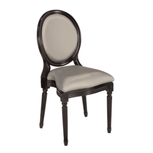 Montaigne padded chair in black