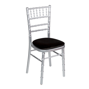 Bamboo chair in silver