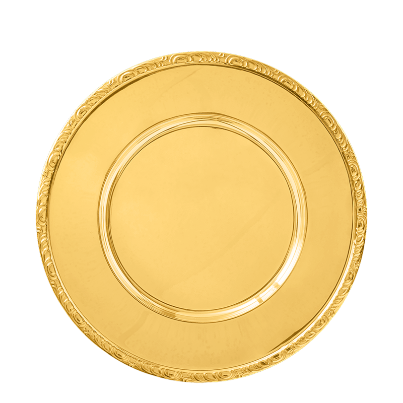 Gold charger plate Ø 33 cm