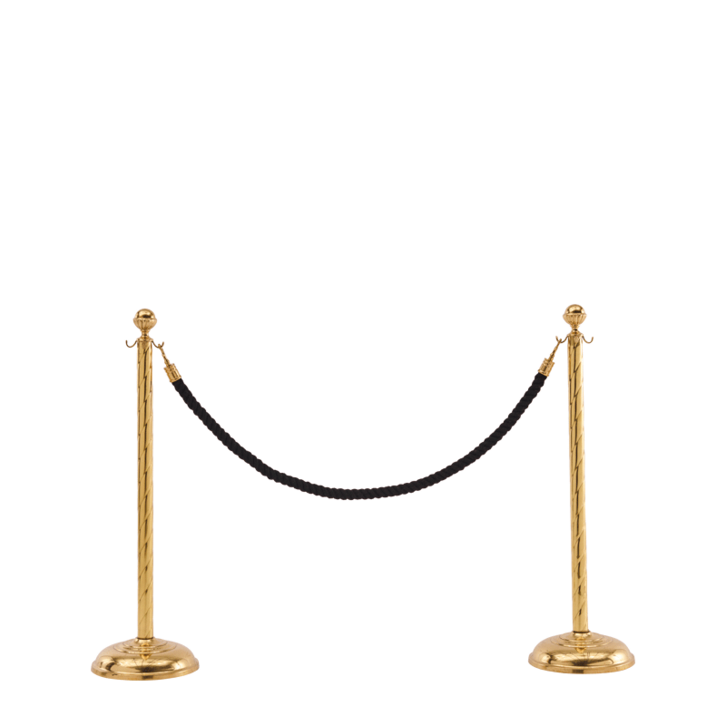 Twisted Stanchion in Brass