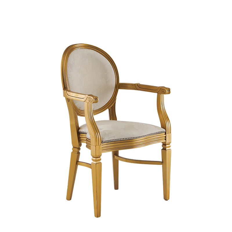 Chandelle Armchair in Gold