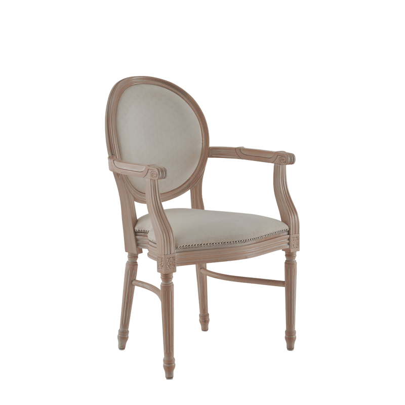 Chandelle Armchair in Ivory