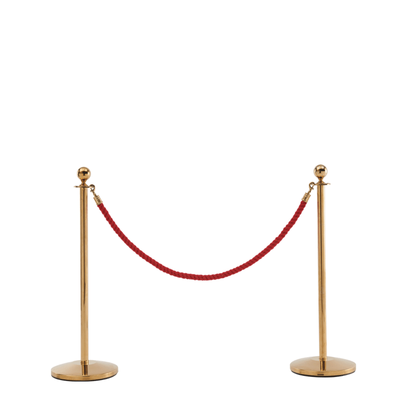 Stanchion Gold Brass