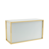 Unico Rectangular Bar with Gold Frame and Coloured Panels