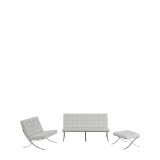 Barcelona Chair in White