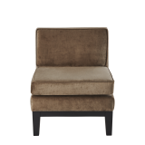 Olympic Chair in Taupe Velvet