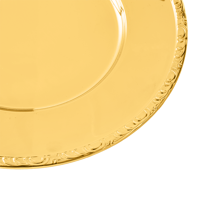 Gold charger plate Ø 33 cm