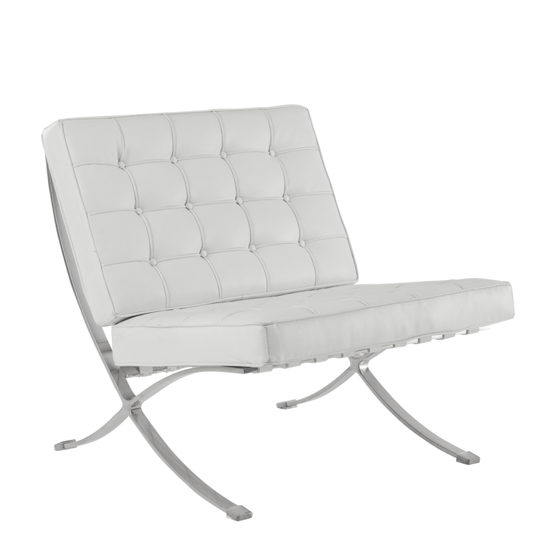 Barcelona Chair in White